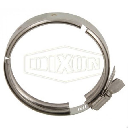 Dixon Dairy Clamp, 4 in Tube, 304 SS, Domestic 13WGC400